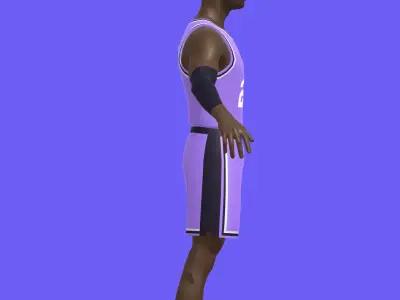 BasketBall Character Low-poly 3D model