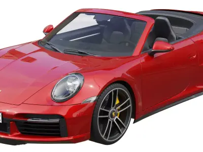 Porsche 911 Turbo S Cabriolet 2021 3D model