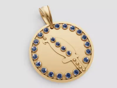 BUDS GOLD PENDANT  3D print model