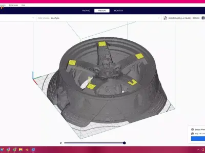 WHEEL CAR 3 FF stl 3D print model