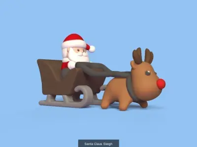 Christmas Ornaments 3D Model Collection