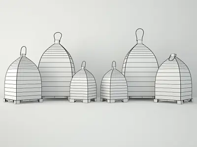 Rust Lantern Set 3D model