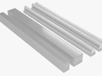 Fluorescent Bulb 3D model