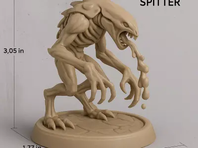 Acidic Leaper  Alien Bio-Weapon Creature 3D print model