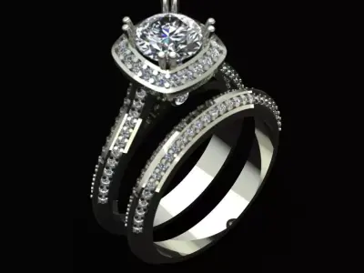 Jewelry Gold ring 3D print model