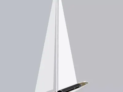 luxury sailyacht NGONI 3D model