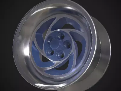 chevy astro rim Low-poly 3D model