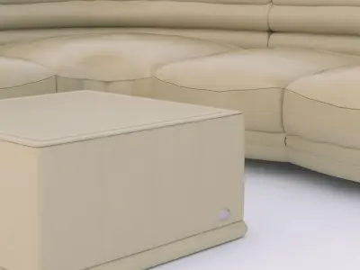 modern corner sofa 3D model purchase