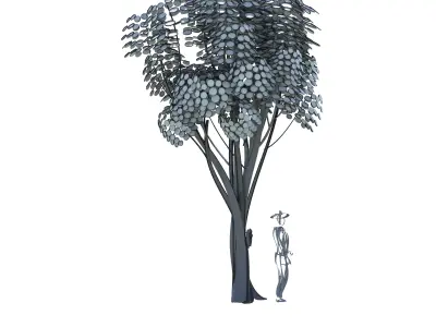 Cartoon tree S2Bv3 3D model