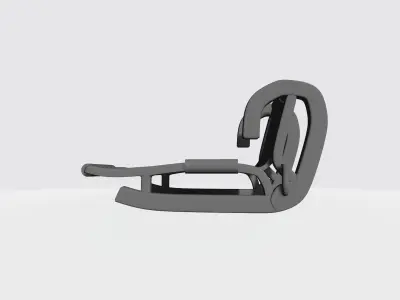 Sledge chair 3D print model