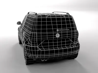 SKODA YETI 2015 LOWPOLY Low-poly 3D model