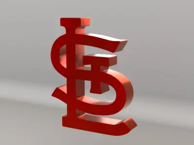 MLB St Louis Cardinals V2 Team Logo 3D model
