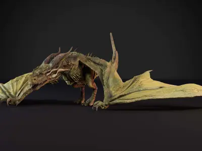 Dragon Low-poly 3D model