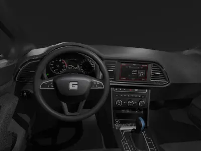Seat Leon  Low-poly 3D model