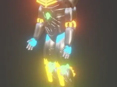 Sci fi robot Free low-poly 3D model