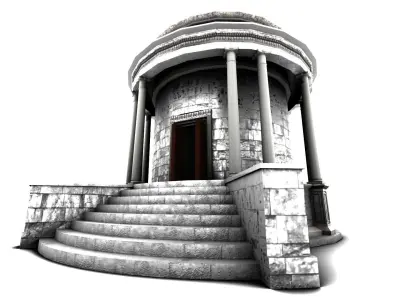 Temple of Vesta  Low-poly 3D model