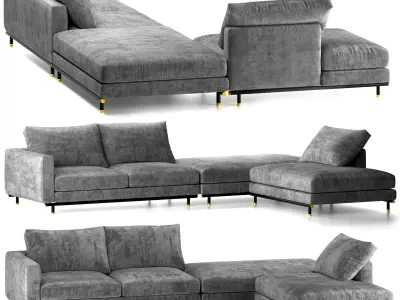 Ulivi Salotti ETIENNE SECTIONAL SOFA 3D model