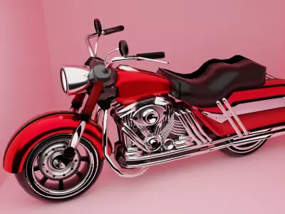 Motorcycle Model Shopper  Low-poly 3D model