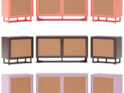 Sidebar-No2- Raffles Buffet By adjustable color 3D model