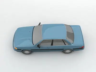 1991 Toyota Camry Sedan Low-poly 3D model