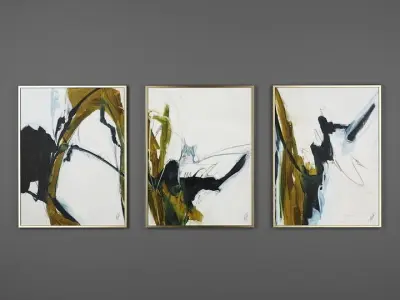 Collection of paintings Set 4  3D model