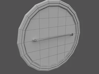 Blank Campaign Button 3D model