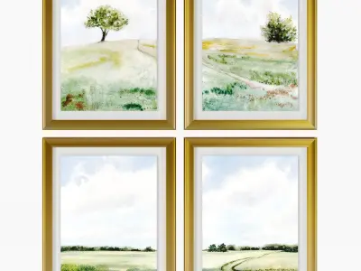 Art Frams 14- Modern Farmhouse Painting 3D model