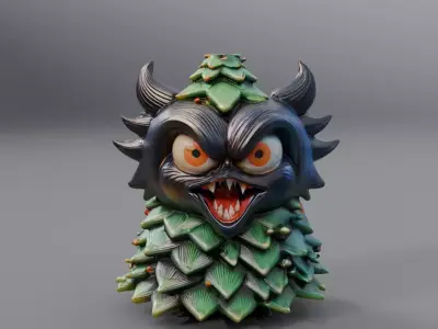 christmas tree monster 3D model