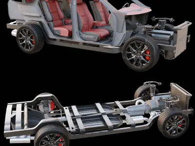 AVE DODGE DURANGO SRT HELLCAT 2021 PBR UNREAL ENGINE Low-poly 3D model