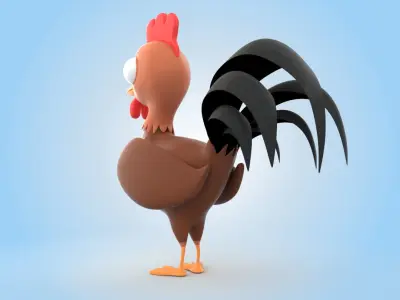 Rooster 3D model