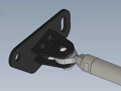 Adjustable Strut Brace for Abarth 500 3D model