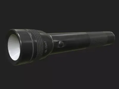 Flashlight Low-poly 3D model