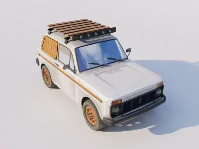 Lada NIVA Low-poly 3D model