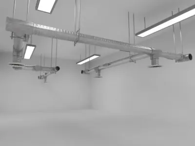 Ventilation system 3D model