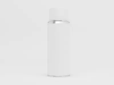 Spray colour can 3d models set Low-poly 3D model