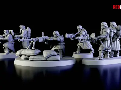 Special weapons teams - Death Squad of the Imperial Force 3D print model