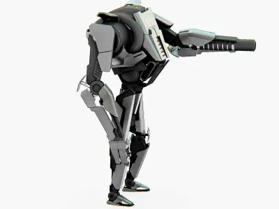 COMBAT DROID K-24 Rigged for Unreal Engine - Unity - MIXAMO 3D model