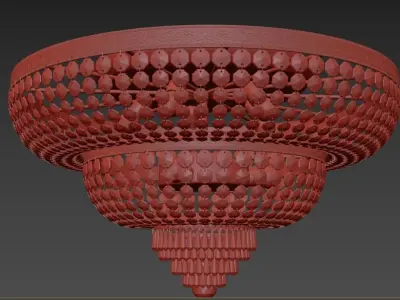 Chandelier  Santa E 1 8 80 600 G 3D model