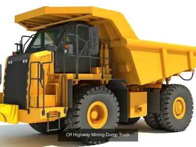 Mining Machinery Equipment Pack 3D Model Collection