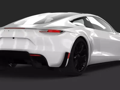 Tesla Roadster Free 3D model