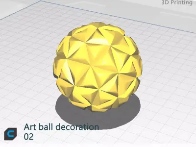 Art ball decoration Free 3D print model