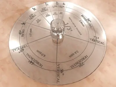 ONE-THIRD INCH CCTV  SENSOR FORMAT LENS FINDER 3D print model