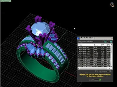 Solitaire Ring 3D print model 6