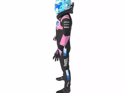 F1 Alpine Suit 2024 3D model