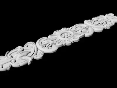 Central decor ornament for furniture 3D model 676