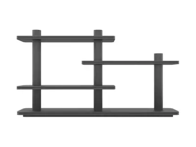 SCALA DOUBLE BOOKCASE Low-poly 3D model