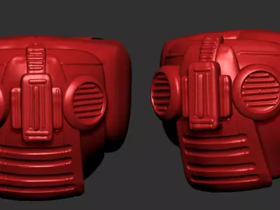helmet high poly sculpt 3d printable  3D model