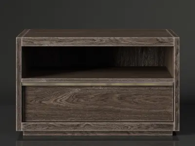 RH BEZIER 36in OPEN NIGHTSTAND 3D model