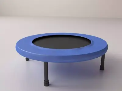 Trampoline with legs 3D model