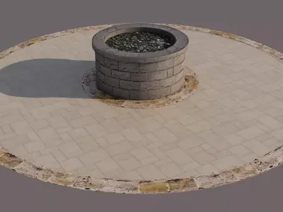 Stone Bonfires 3D model